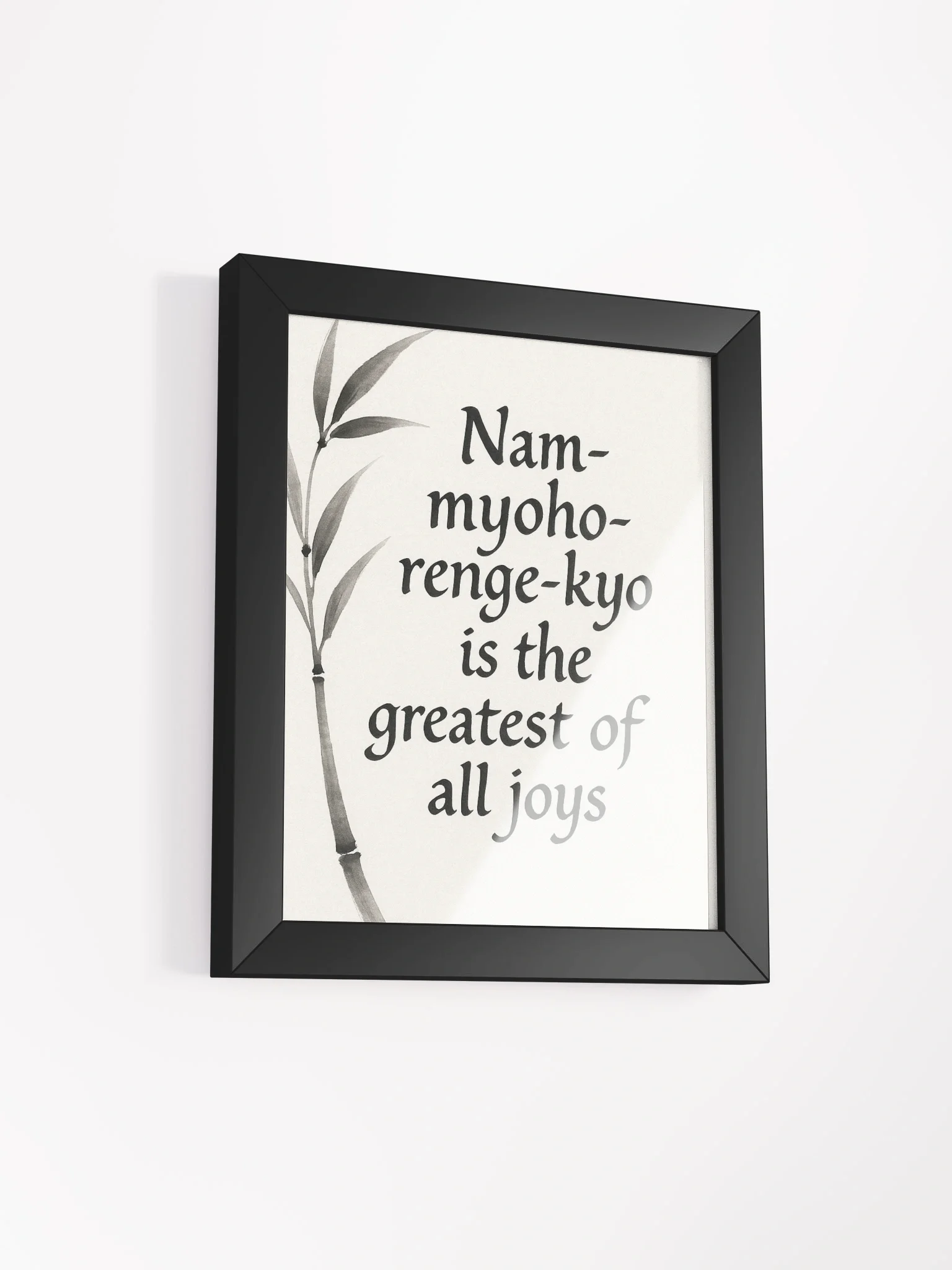 Nam-myoho-renge-kyo – Greatest Joy Quote Wall Art for Nichiren Buddhists product image (2)