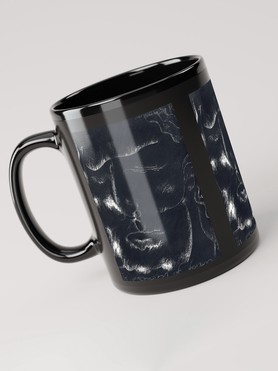 In Memory of Form black glossy mug product image (3)