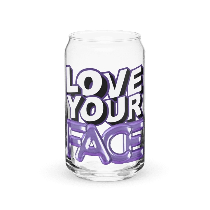 Love Your Face Can-Shaped Glass product image (1)