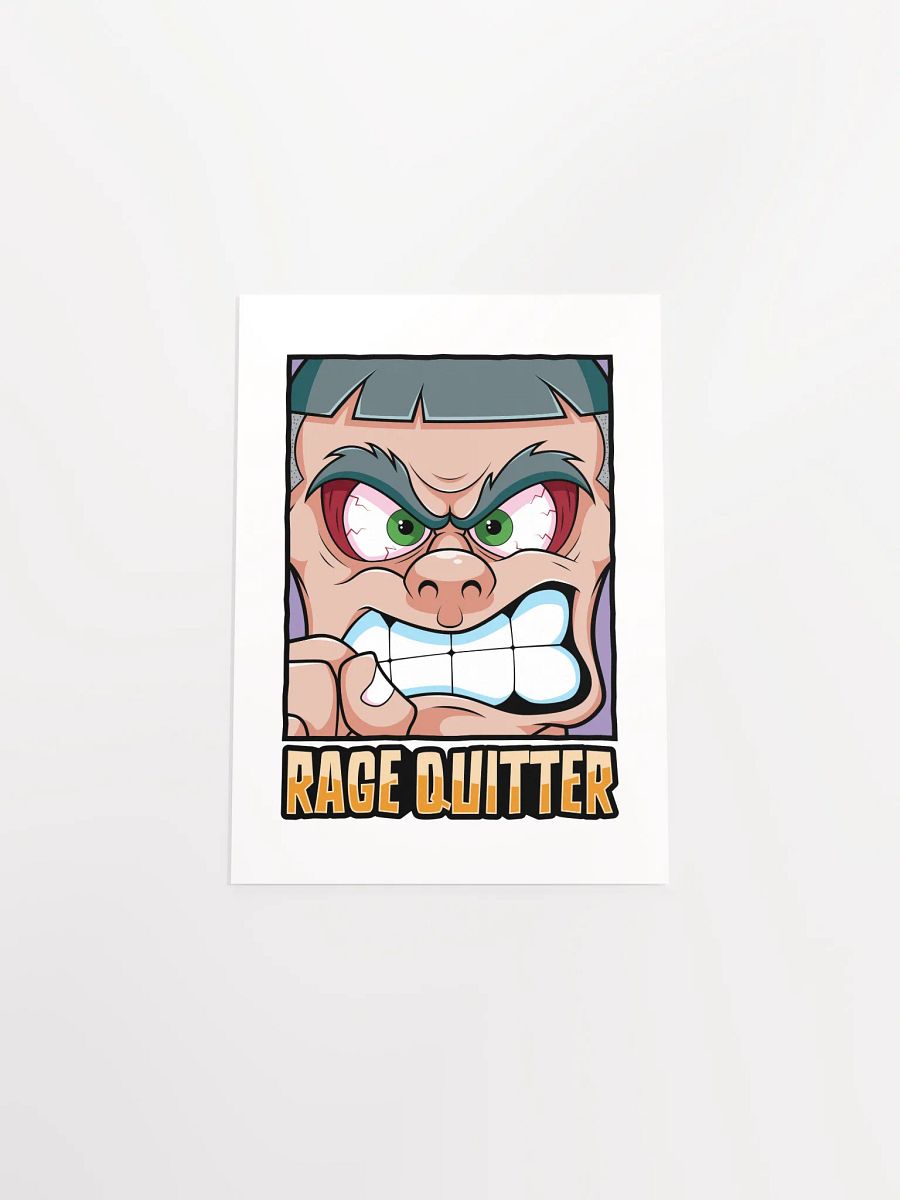 Funny Gamer Poster – Retro Rage Quit Wall Art product image (55)