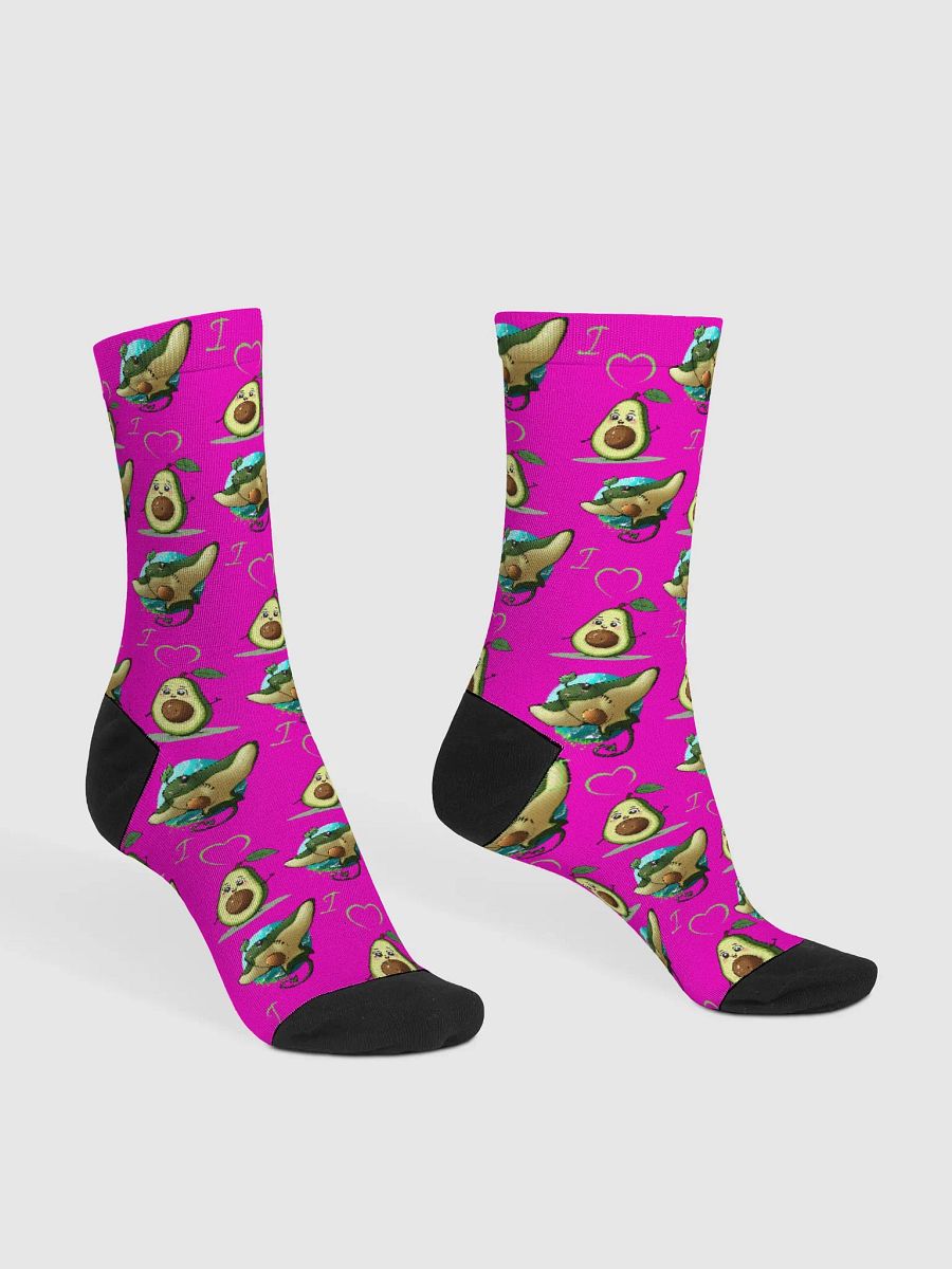 Avocado Bliss Sustainable Crew Socks product image (4)