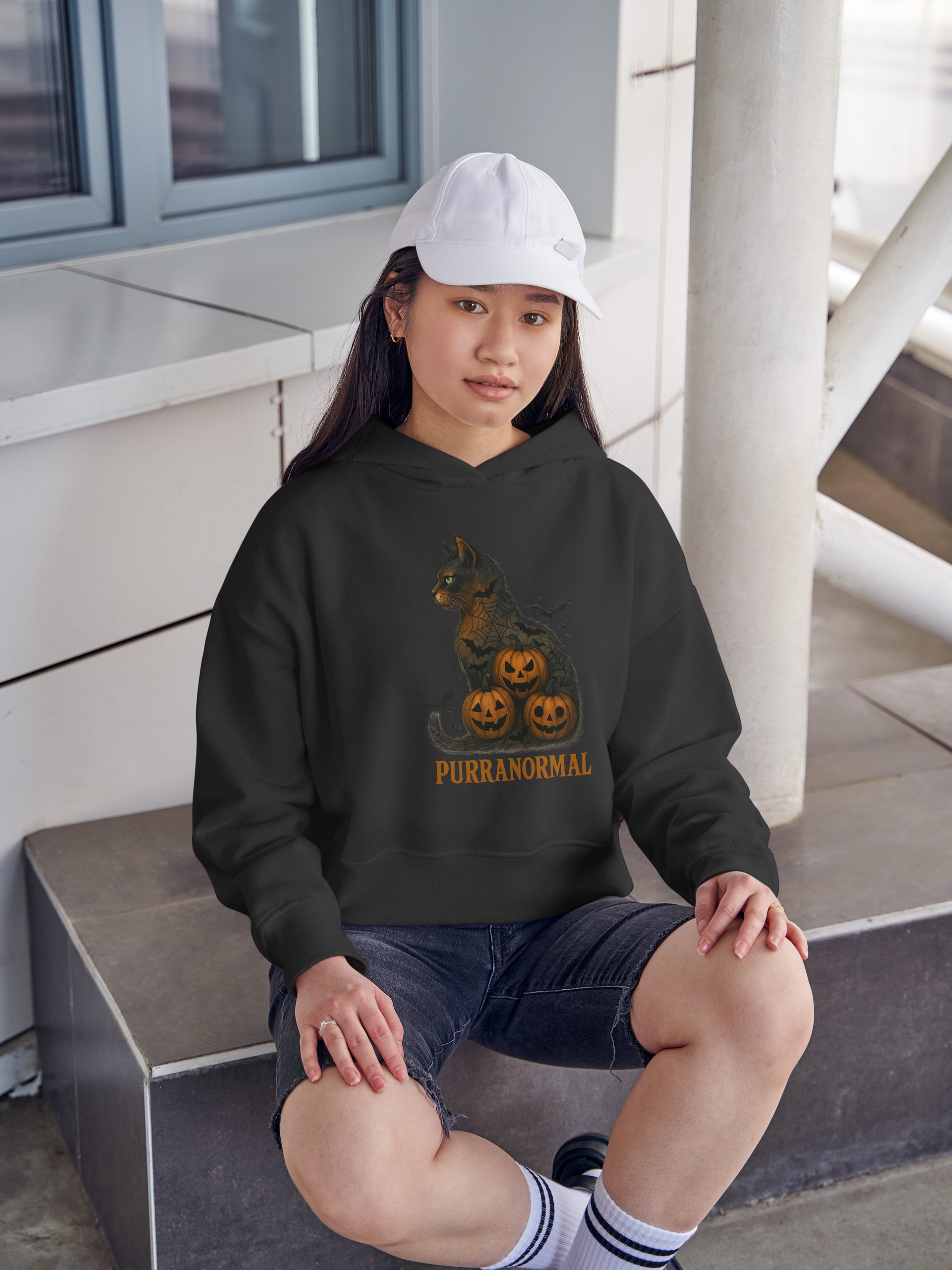 Purranormal Cat Halloween Hoodie product image (49)