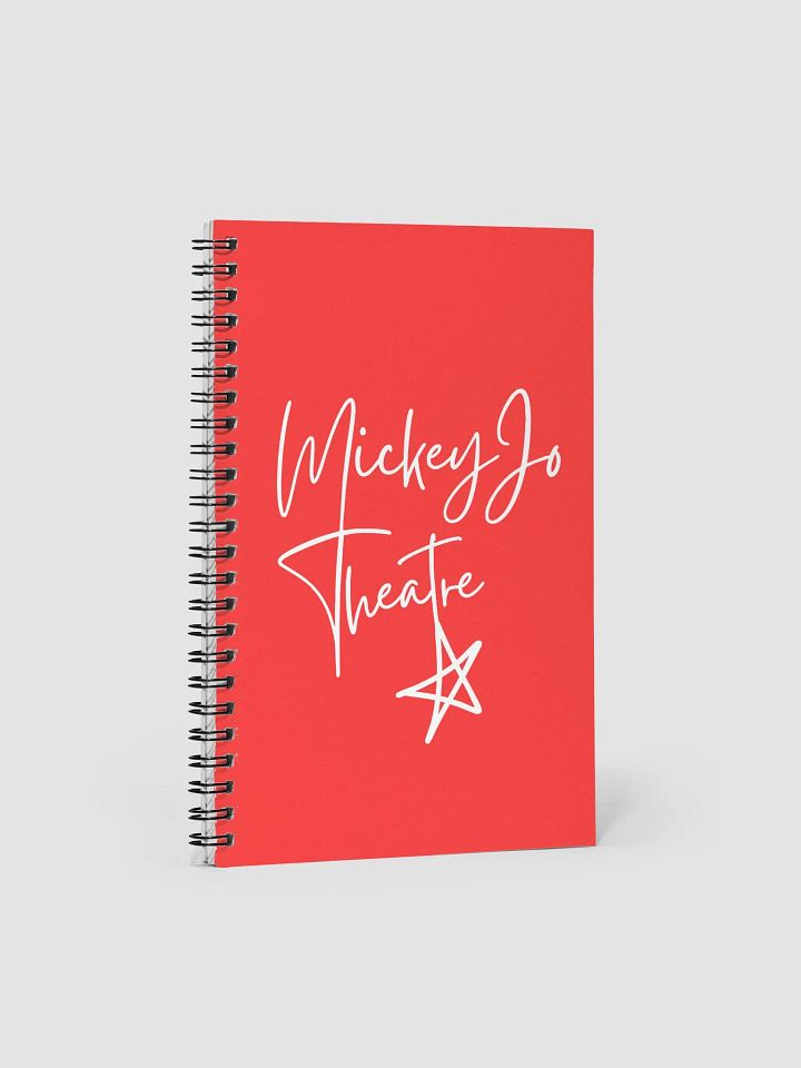 MickeyJoTheatre Red Spiral Notebook product image (1)