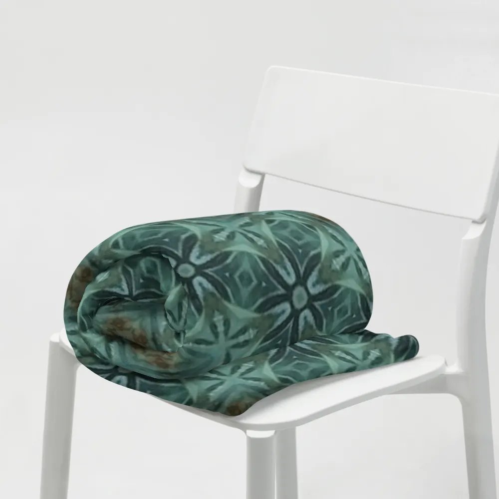 "Diagonal Floral Seamless Patterned Throw Blanket product image (10)