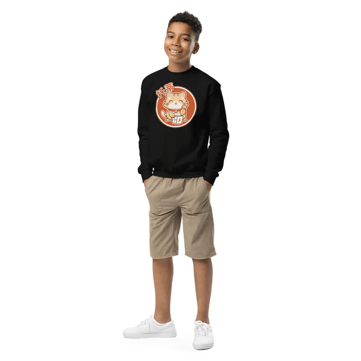 Toti Lucky Cat Youth Sweatshirt product image (1)