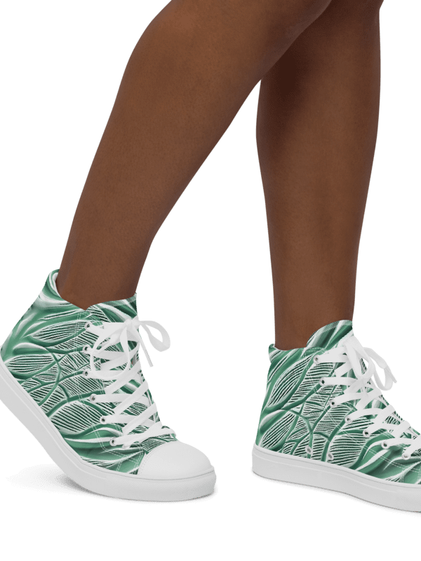 Women's Seafoam Green Abstract Animal Print High Tops product image (10)
