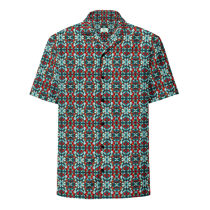 Green Stained Glass – Tropical Pattern Hawaiian Shirt product image (1)