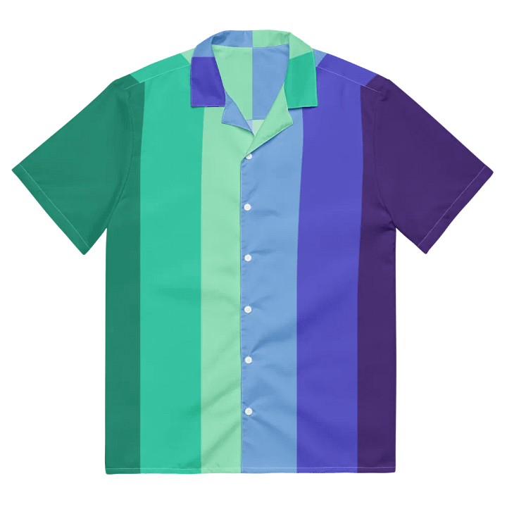 Gay Men's Pride Flag - All-Over Hawaiian Shirt product image (1)