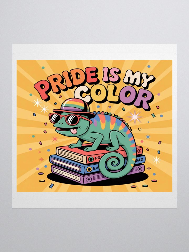 Exclusive 'Pride Is My Color' Chameleon Sticker by TDS Music - Vibrant Design for Pride Supporters product image (2)