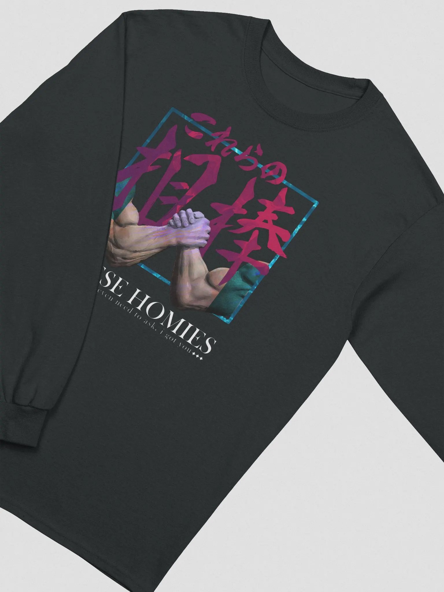 These Homies Long Sleeve (Black + Grey) product image (6)
