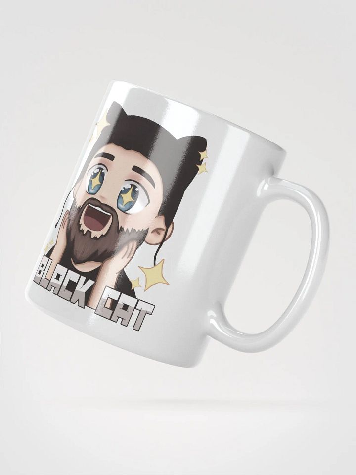Starry-eyed Black Cat Mug product image (2)