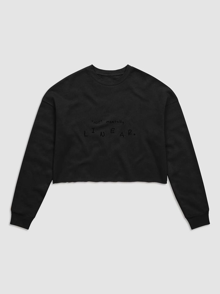 *not* mentally linear cropped crewneck product image (2)