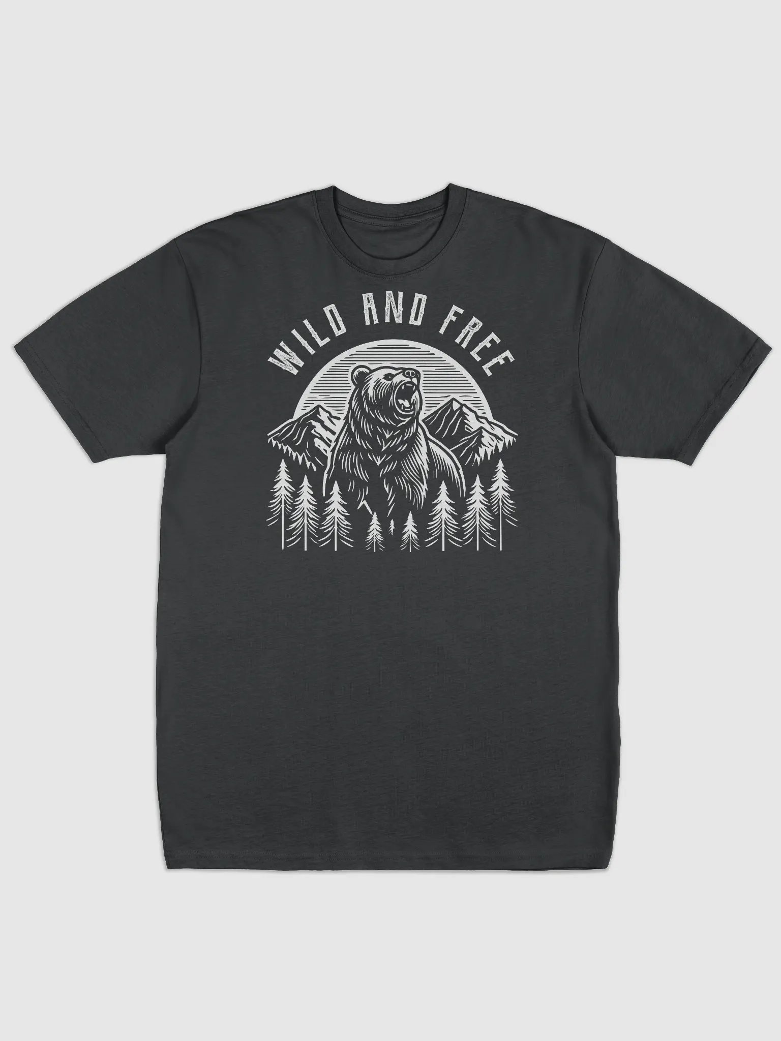 Vintage Grizzly T-Shirt - Wild and Free Design product image (1)
