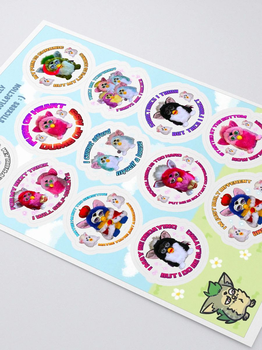 Silly Furby Sticker Sheet 1 product image (3)
