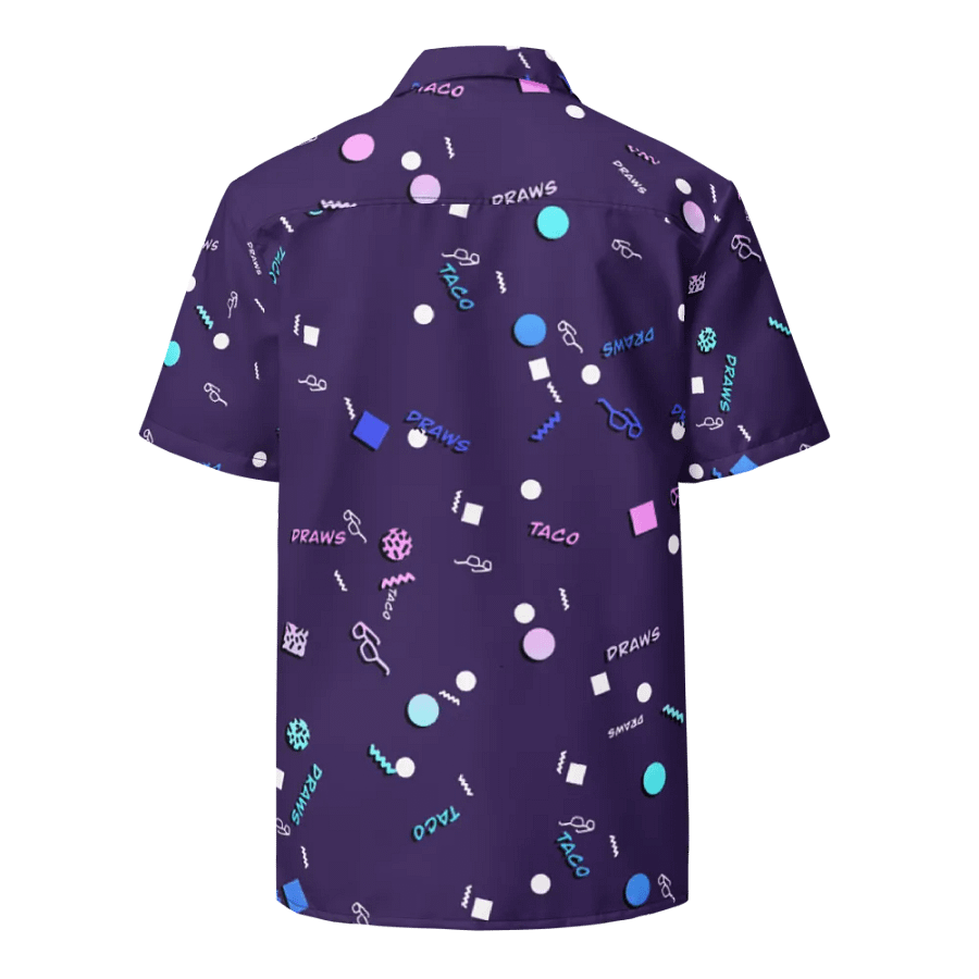 TacoDraws Retro Pattern Button-Up product image (8)