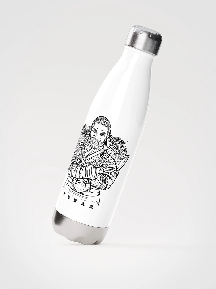 "Black Character" White Stainless Steel Water Bottle product image (2)