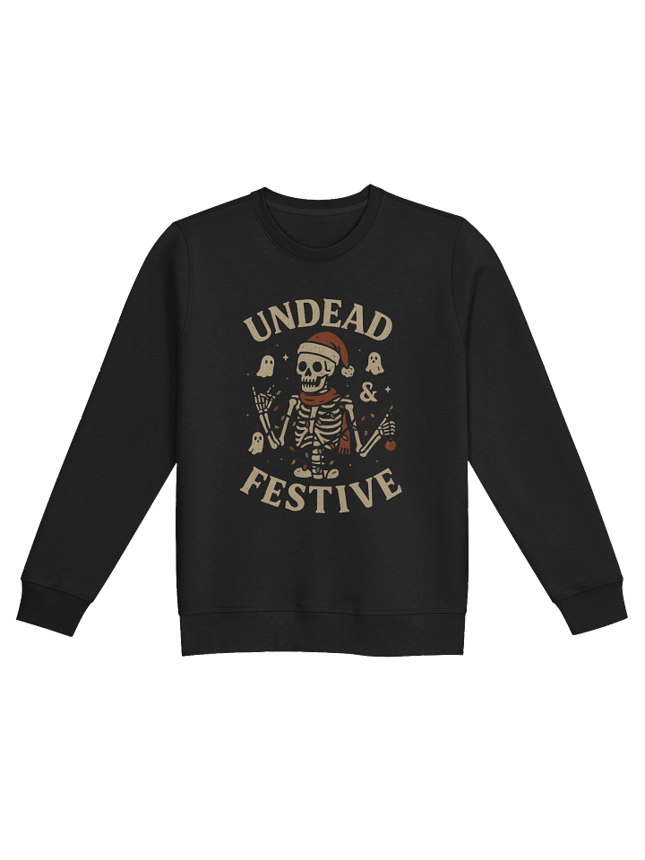 Undead & Festive Skeleton Christmas Sweatshirt product image (1)