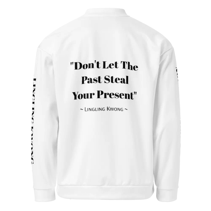 Lingling Kwong White Unisex Bomber Jacket product image (2)