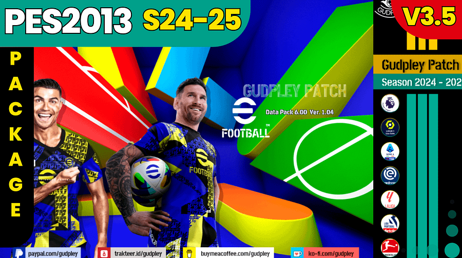 PES 2013 - Gudpley Patch Season 2024-25 v.3 + Add-On (PC) product image (1)