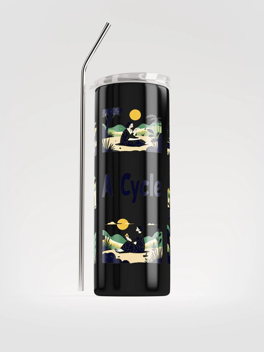 Nature-Inspired Life Cycle Art | Harmonious Illustration Steel Tumbler product image (1)