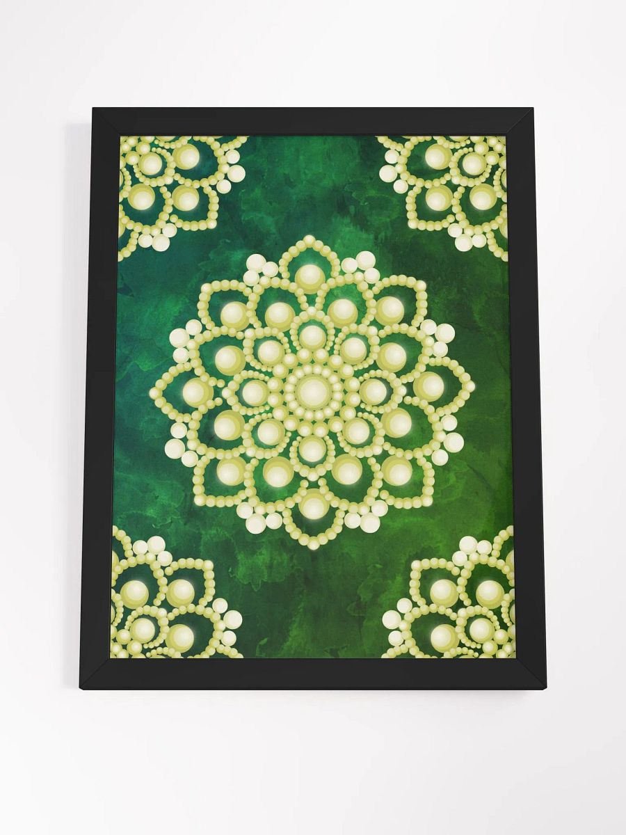 Yellow Flower Mandala Framed High-Quality Matte Poster product image (45)