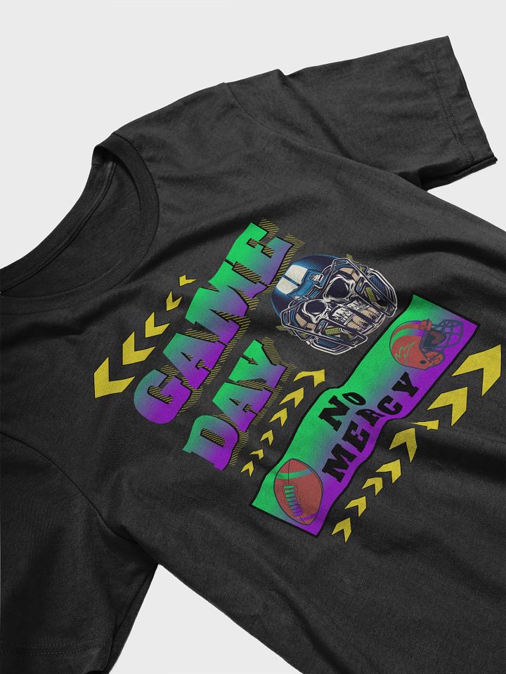 Game Day No Mercy Football Skull Graphic Tee product image (2)