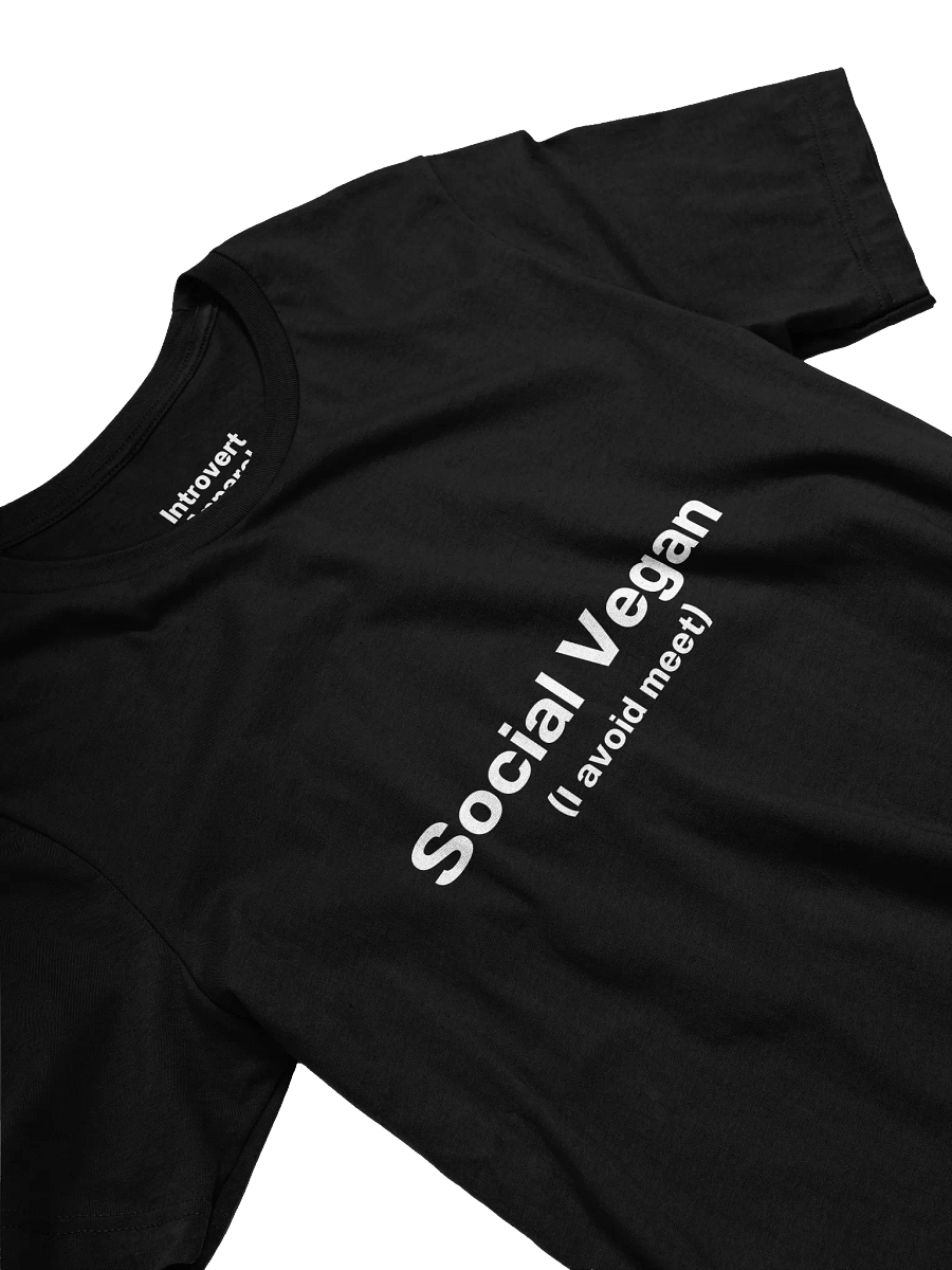 Social Vegan (I avoid meet) Unisex T-Shirt product image (25)