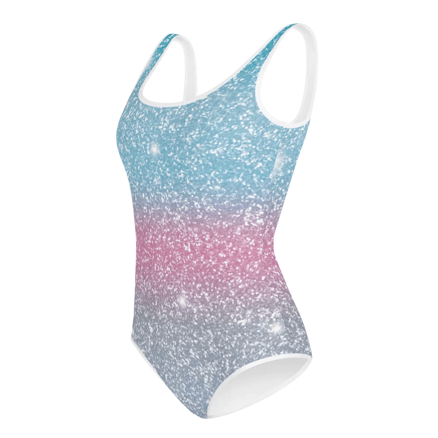 Glitter Unicorn Texture Design Youth Swimsuit (4) product image (5)