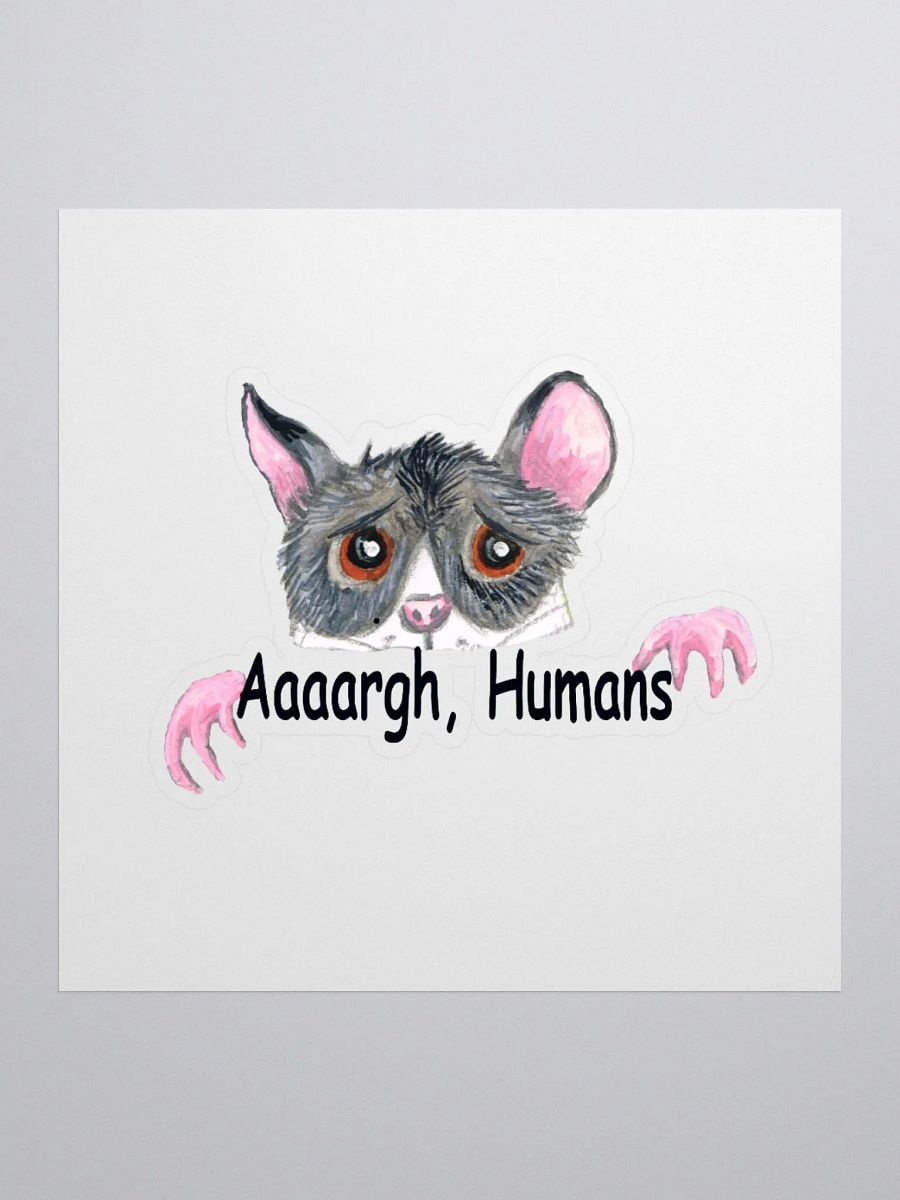 Rat scared of humans sticker product image (2)