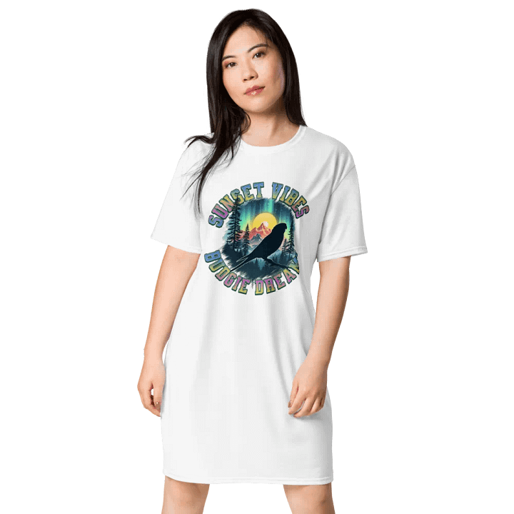 Sunset Vibes Budgie Dreams Night Dress product image (1)