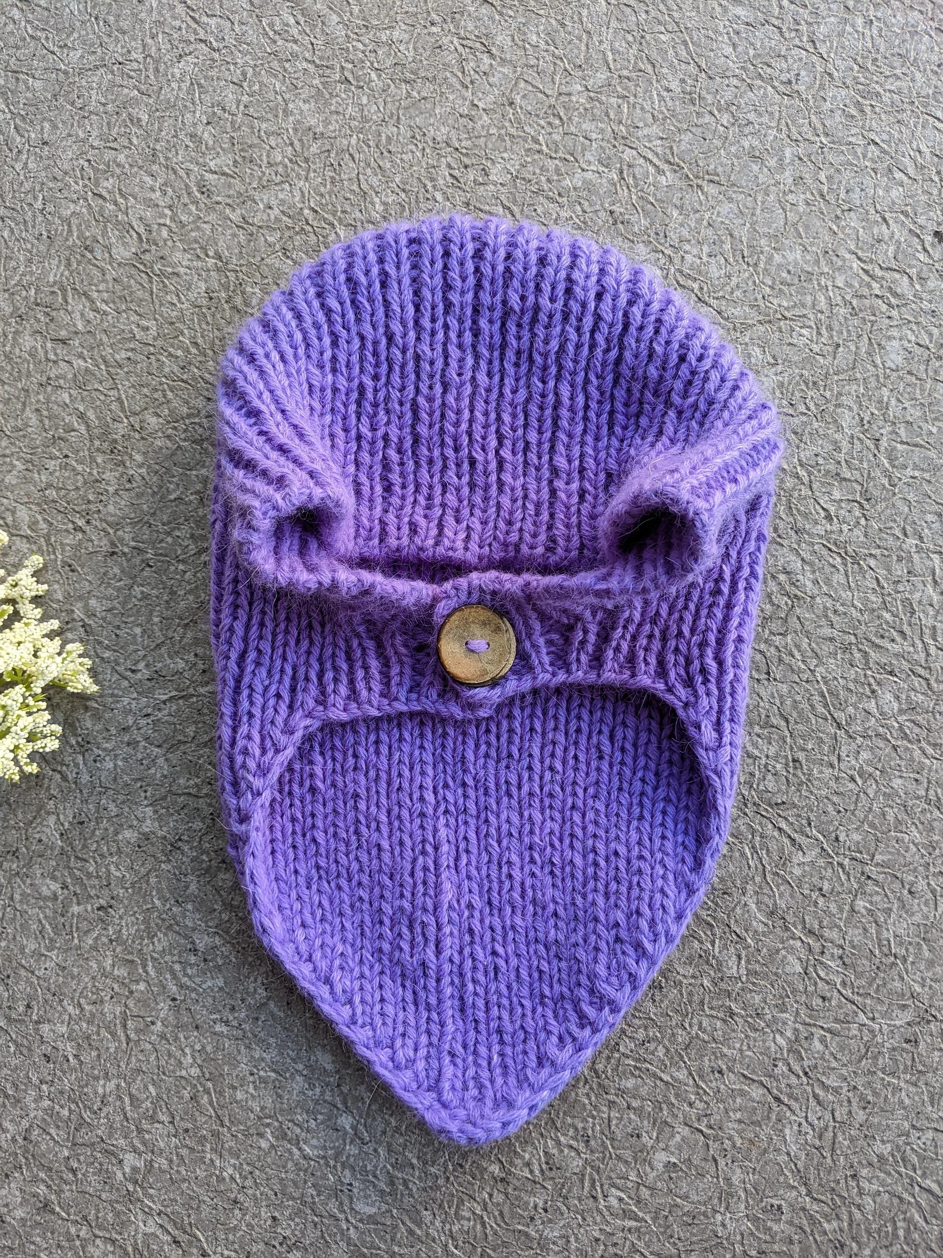 Knit Winter Bandana Kerchief Pattern product image (4)