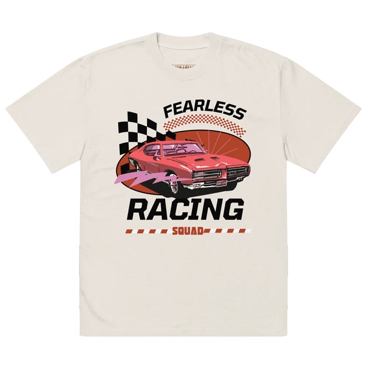 Fearless: racing oversized t-shirt product image (1)