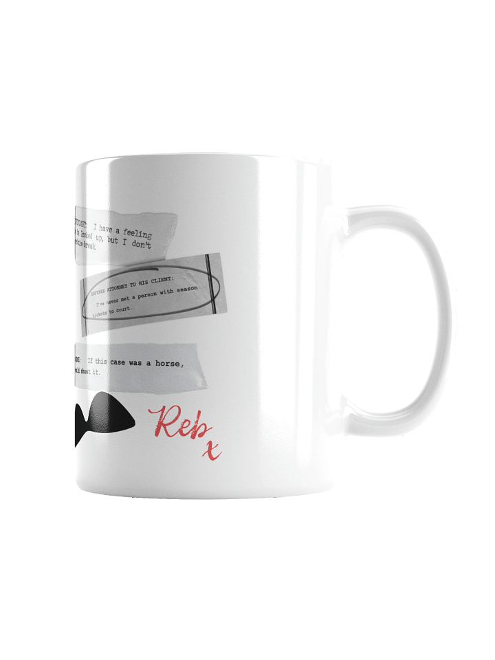 Iconic Court Transcripts White Glossy Mug product image (2)