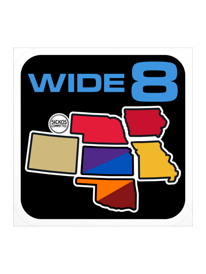 WIDE 8 Sticker (3 Sizes) product image (1)