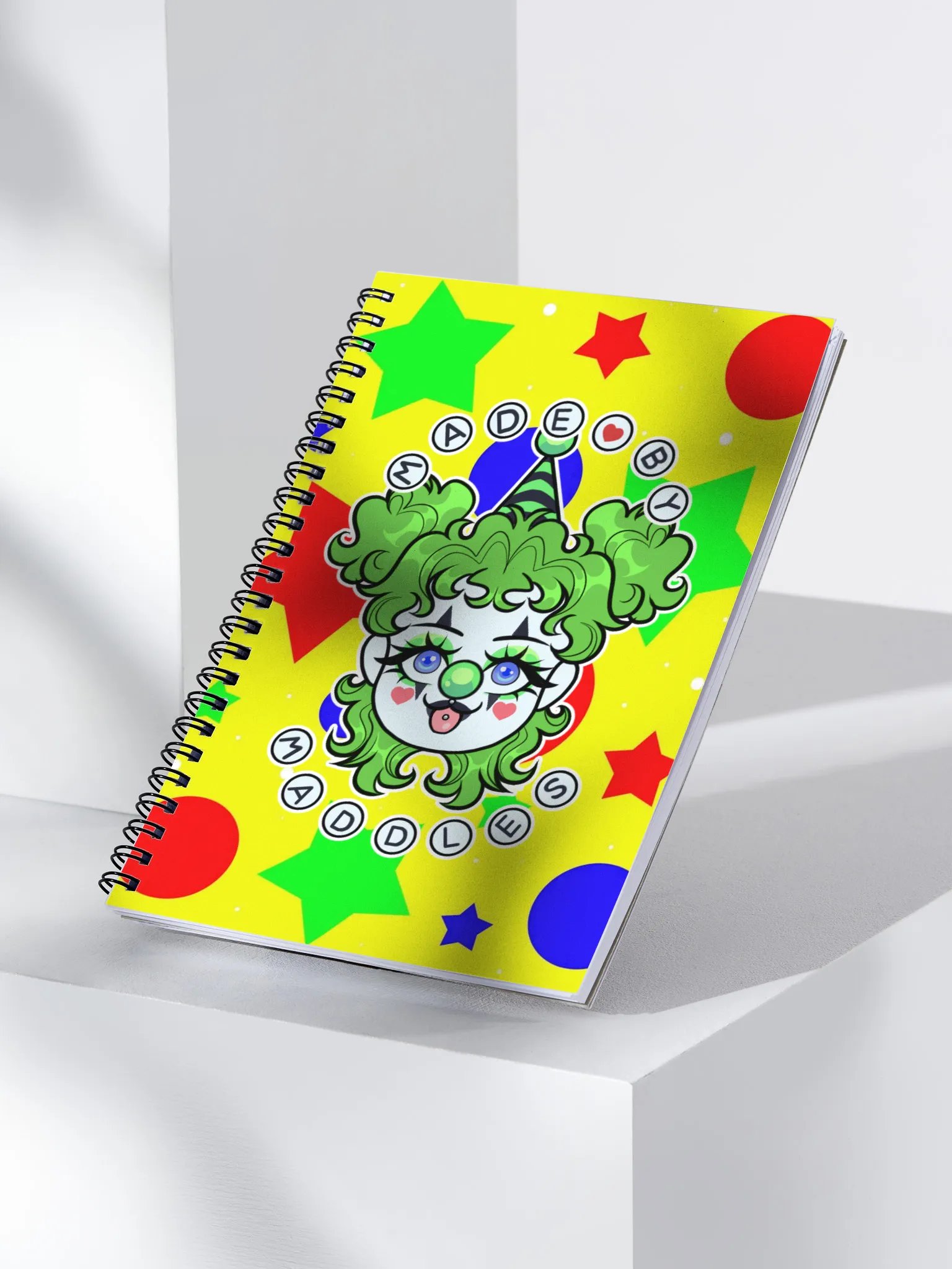 Made by Maddles Logo Dotted Spiral Notebook product image (3)