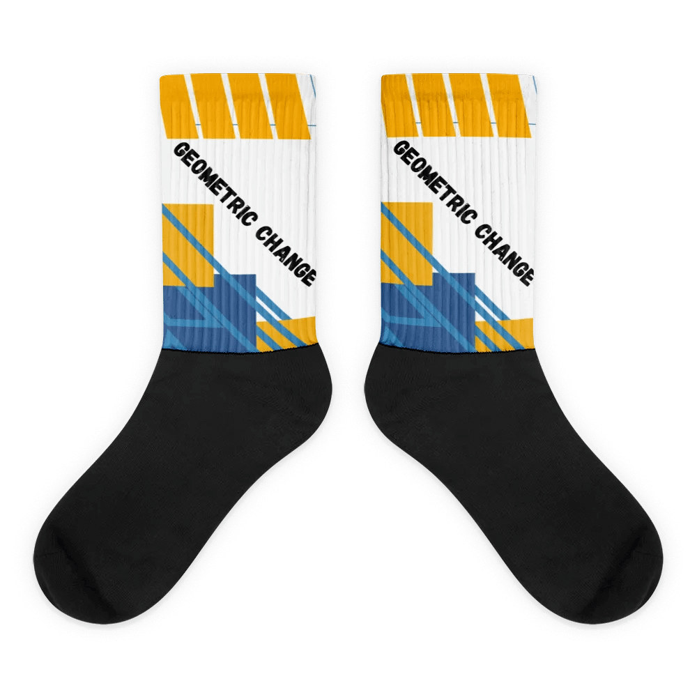 Vibrant Geometric Fusion Sublimated Socks product image (1)