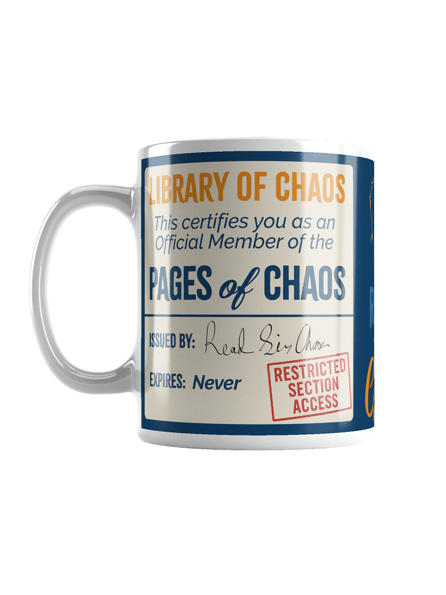 Pages of Chaos Membership Mug product image (1)