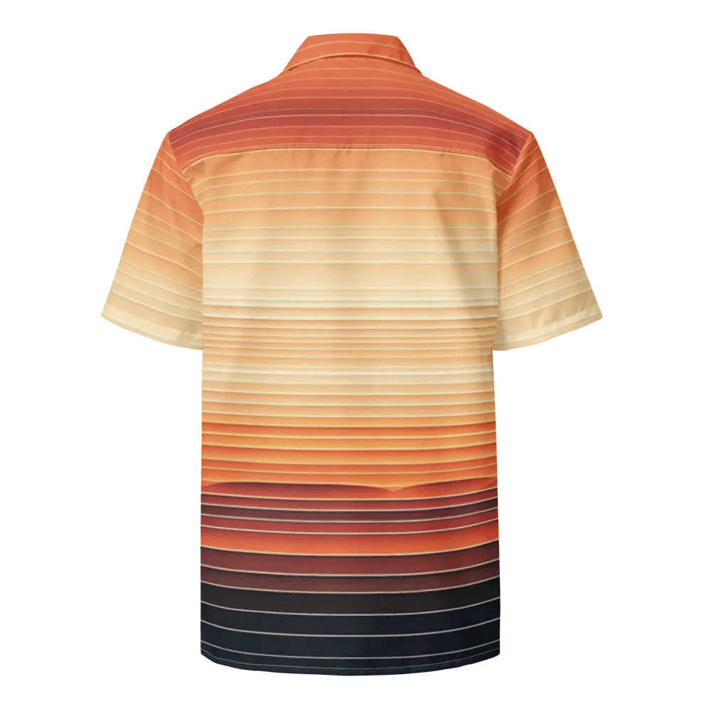 Men's Full-Print-6 Orange Hawaiian Shirt product image (5)