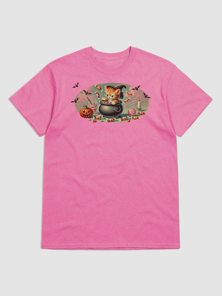Kitten Cauldron Halloween Basic T-Shirt by Gildan product image (2)