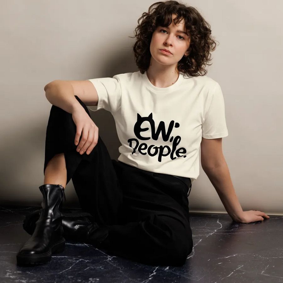 Ew, People - Cat Face Graphic T-Shirt product image (11)