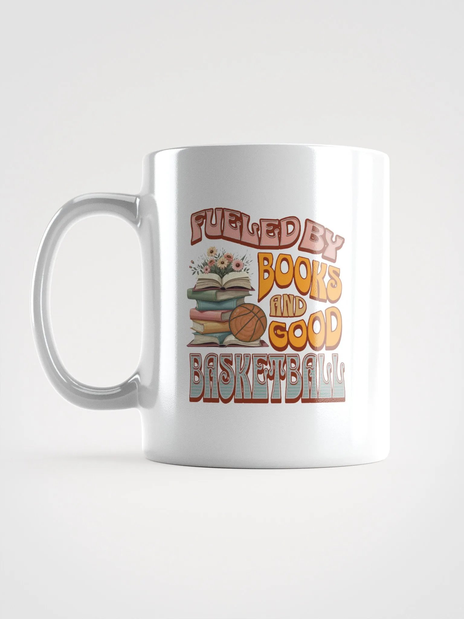 Fueled By Books And Good Basketball Bliss Mug product image (1)