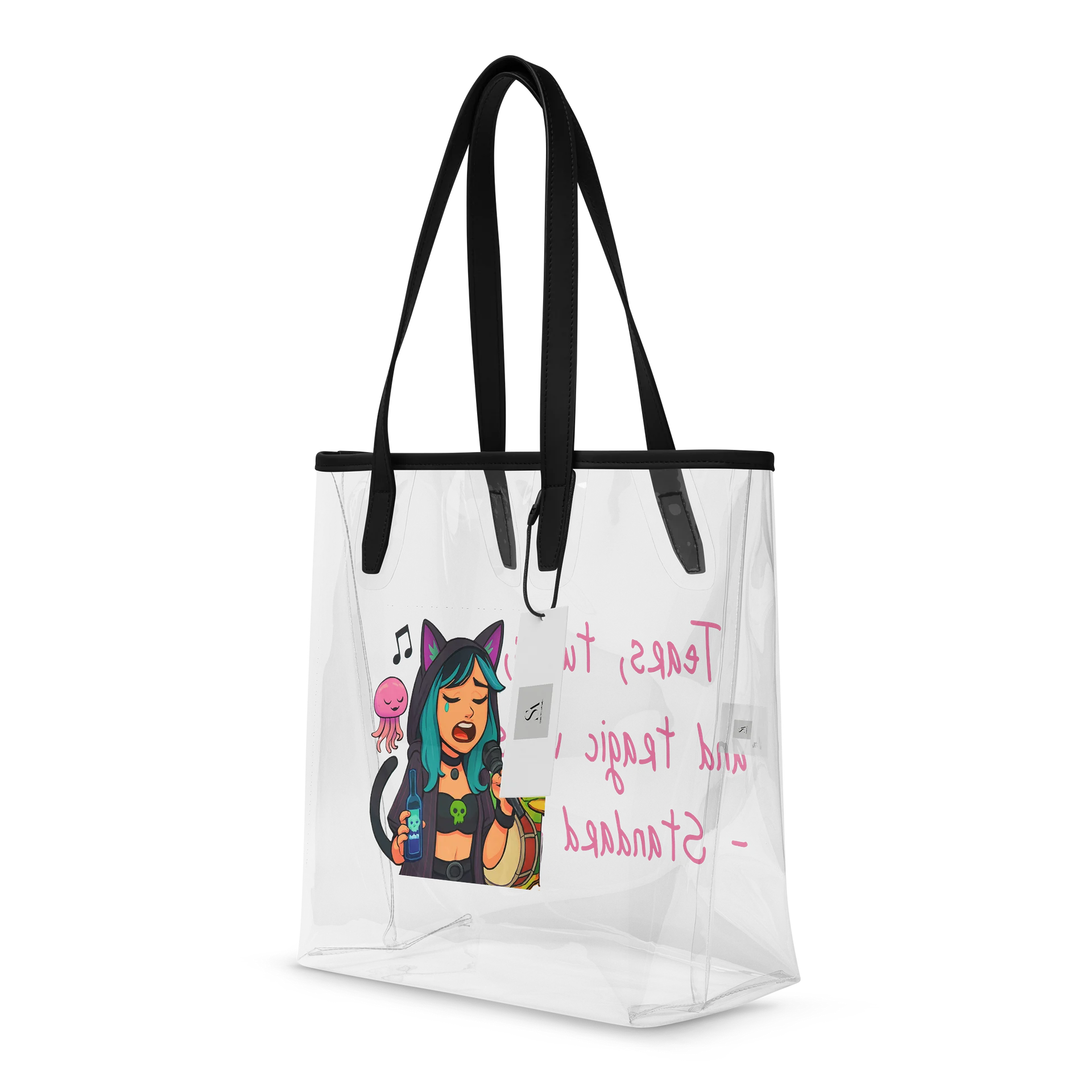 Jellyfish Emo Serenade Clear Tote Bag product image (4)