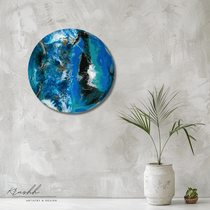 Earth's Ocean Inspired | Wall Art | Wall Decor | Resin-Wood product image (2)