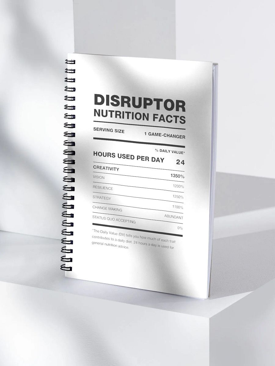DISRUPTOR Nutrition Facts Notebook product image (4)