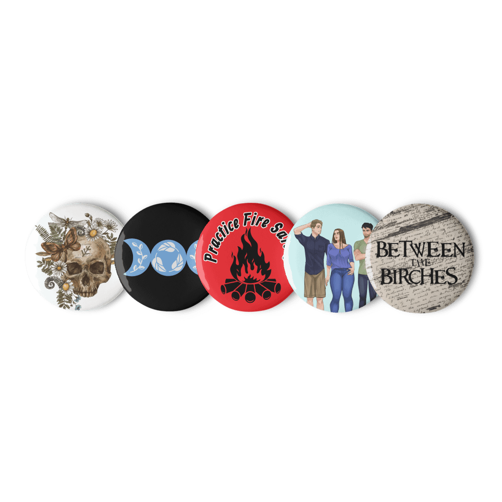 Between the Birches Trilogy Buttons // Third Edition Version // Set of 5 product image (1)