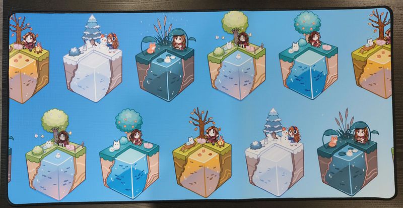 Large Desk Mat - Seasons of Smol