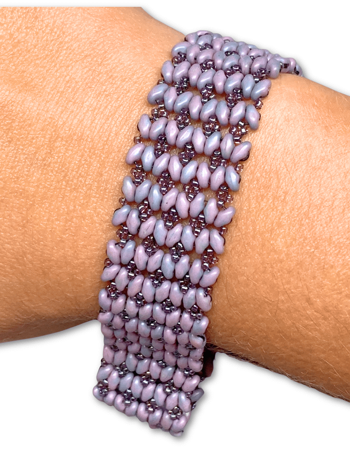 Beaded Butterfly Bracelet - Purple product image (1)