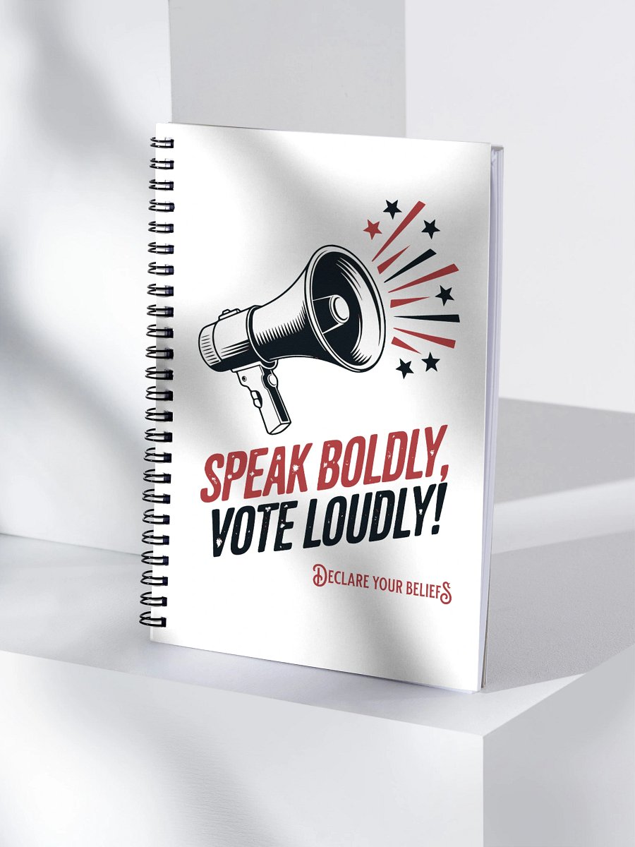 Speak Boldly Vote Loudly Megaphone Art – Declare Your Beliefs product image (4)