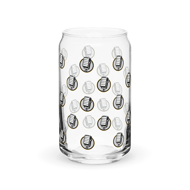 Glass Can with Mic Logo – 16oz product image (1)
