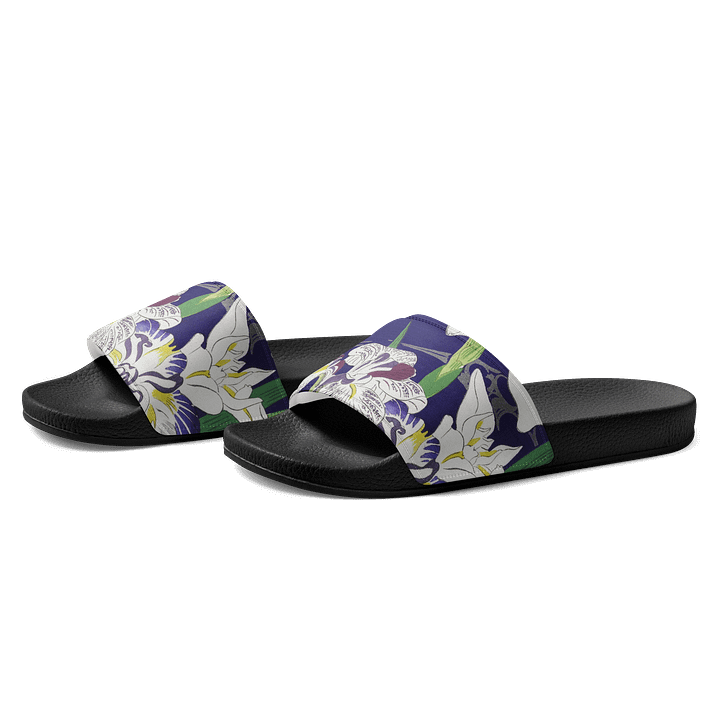 Japanese Iris. Women's Slides product image (1)